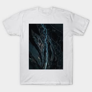 Abstract River in Iceland - Landscape Photography T-Shirt